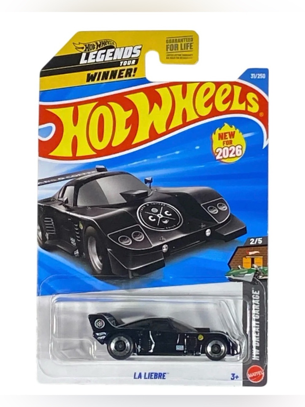 2026 Hot Wheels La Liebre Black Legends Tour Winner HW Dream Garage